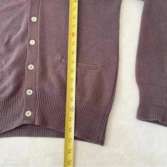 VINTAGE Christian Dior Cardigan Adult Medium Brown V-Neck Sweater Mens - Picture 6 of 12